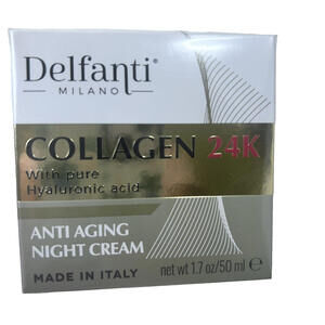 Delfanti Milano/COLLAGEN 24K/Anti-Aging Night Cream/with pure Hyaluronic Acid